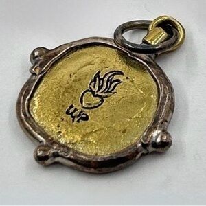 925 Sterling Silver Waxing Poetic D Pendant Charm